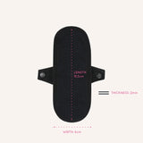 Reusable Panty Liner - Black