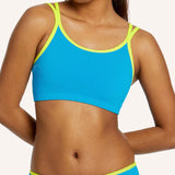 Teen First Swim Bikini Crop - Azure