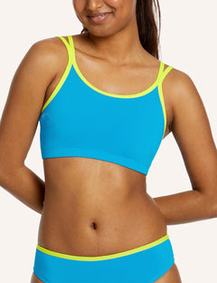Teen First Swim Bikini Crop - Azure