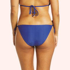 Swim Textured Period Hi Cut Brief - Electric Blue