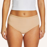 Cotton Period Midi Brief - Nude