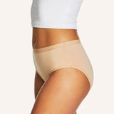 Cotton Period Midi Brief - Nude