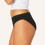 Teens Period Bikini Brief 2 Pack - Black & Sour Grape