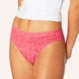 Teen Bikini Period Brief - Strawberry Leopard