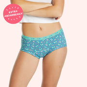 Teens First Boyleg Period Brief - Butterfly