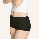 Teens First Period Shortie Brief 2 Pack - Black