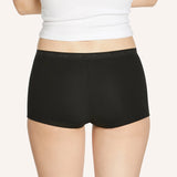 Teens First Period Shortie Brief 2 Pack - Black