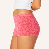 Teen Period Shortie - Strawberry Leopard
