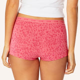 Teen Period Shortie - Strawberry Leopard