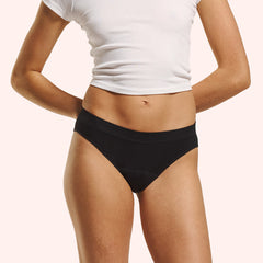 Teens First Seamfree Period Bikini Brief - Black