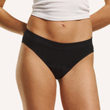 Teens First Seamfree Period Bikini Brief - Black