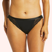 Period Luxe Tanga Brief - Black