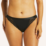 Period Luxe Tanga Brief - Black