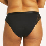 Period Luxe Tanga Brief - Black