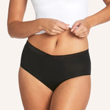 Period Bamboo Brief - Black