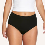 Side Seamfree Bamboo Period Full Brief - Black