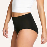 Side Seamfree Bamboo Period Full Brief - Black