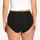 Side Seamfree Bamboo Period Full Brief - Black
