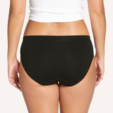Side Seamfree Period Bikini Brief - Black