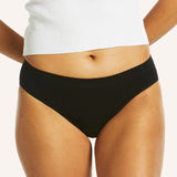 Side Seamfree Period Bikini Brief - Black
