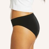 Side Seamfree Period Bikini Brief - Black