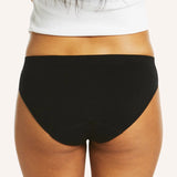 Side Seamfree Period Bikini Brief - Black