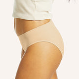 Side Seamfree Period Bikini Brief - Nude