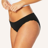 Luna Lace Side Seamfree Period Bikini - Black