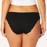 Luna Lace Side Seamfree Period Bikini - Black