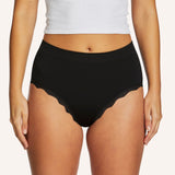 Luna Lace Side Seamfree Full Brief - Black