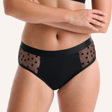 Self Love Midi Period Brief - Black