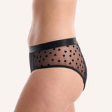 Self Love Midi Period Brief - Black