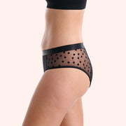 Self Love Midi Period Brief - Black