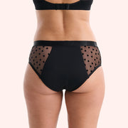 Self Love Midi Period Brief - Black