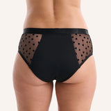 Self Love Midi Period Brief - Black